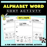 Alphabet Word Sort Bundle - Cut & Paste Activity - Beginni