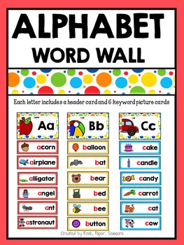 Preview of Alphabet Word Wall