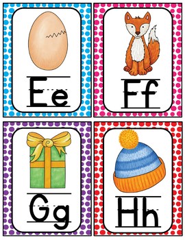 alphabet word wall cards abc chart by teaching superkids