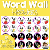 Alphabet Word Wall Headers