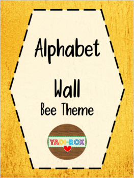 Preview of Alphabet Word Wall Kit – Bee