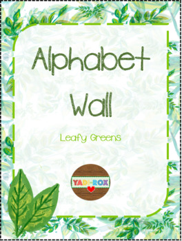 Preview of Alphabet Word Wall Kit – Leafy Garden