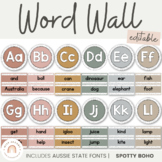 Alphabet Word Wall | SPOTTY BOHO | Editable