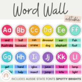 Alphabet Word Wall | SPOTTY BRIGHTS | Editable