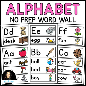 Cute and Free Word Wall Alphabet and Numbers - Teach Junkie