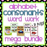 Alphabet Word Work - Consonants Mega Bundle (19 Letter Packs)