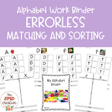 Alphabet Work Binder – Errorless Matching and Sorting