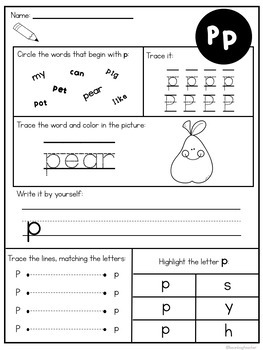 Alphabet Work | Phonics & Letter Formation | No Prep by Bean Bag Teacher