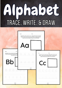 Alphabet Workbook by Well Rounded Learning | TPT