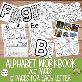 Preview of Alphabet Workbook