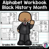 Alphabet Workbook: Worksheets A-Z Black History Month