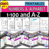 Learn the numbers 1-20, 20-40, 40-80, and 80-100| tracing 