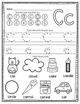 Alphabet Worksheets by Alli's Preschool Adventures | TpT