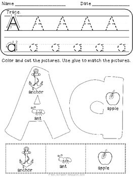 Alphabet Worksheets by Mrs Richard EE Resources | TpT