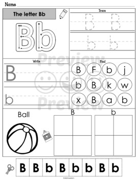 Alphabet Worksheets by Sweetie's | Teachers Pay Teachers