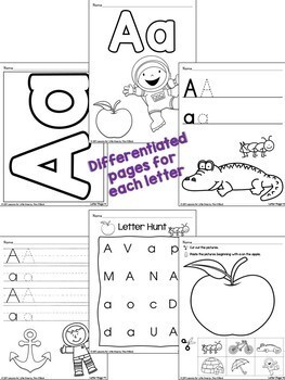 Alphabet Worksheets, Handwriting Pages, Letter Cards & Activities ...