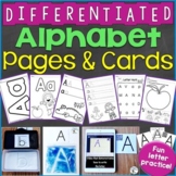Alphabet Worksheets, Handwriting Pages, Letter Cards & Act