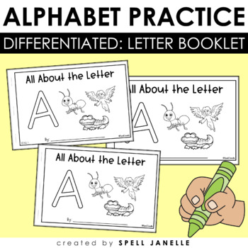 Alphabet Worksheets A to Z Booklets Distance Learning by Spell Janelle
