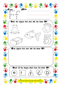 Preview of Alphabet Worksheets - ABC Coloring Pages - Letter Recognition, Drawing & Tracing