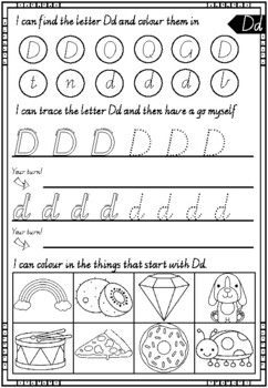 Alphabet Worksheets / Activities - Handwriting, Initial Sound, Mazes ...