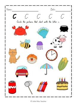 Alphabet Worksheets - All 26 Letters Included! by Little Miss Teacher