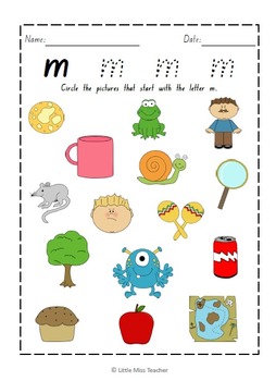 Alphabet Worksheets - All 26 Letters Included! by Little Miss Teacher