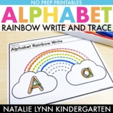 Alphabet Worksheets | Alphabet Rainbow Write and Trace | F