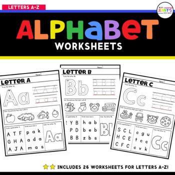 Alphabet Letter Worksheets - Alphabet Tracing, Recognition, And Sounds