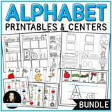 Alphabet Worksheets BUNDLE NO PREP Printables and Centers