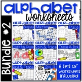 Alphabet Worksheets BUNDLE - Preschool, Pre-K, and Kindergarten