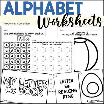 Preview of Alphabet Worksheets Bundle A-Z