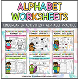 Alphabet Worksheets Bundle | Alphabet Practice and Beginni