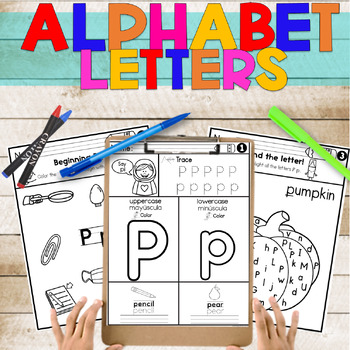 Preview of Alphabet Worksheets | ESL | Beginning Sounds | Alphabet Letters