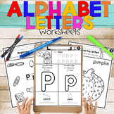 Alphabet Worksheets | ESL | Beginning Sounds | Alphabet Letters