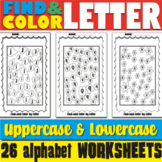 Alphabet Worksheets |  Uppercase and Lowercase Letter Reco