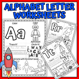 Alphabet Worksheets Handwriting Practice Kindergarten Oute