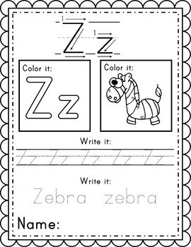 Alphabet Learning Worksheets; Letters; Literacy Center; ABC | TpT