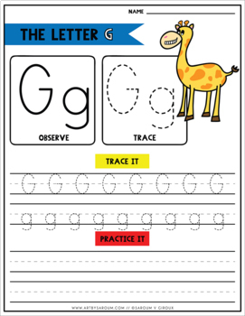 Alphabet Handwriting Print Worksheets - Learn, Observe, Trace | TpT