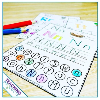 Alphabet Worksheets by Teaching Products | Teachers Pay Teachers