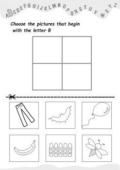 Alphabet Worksheets Letter B by Elena Dincheva | TpT