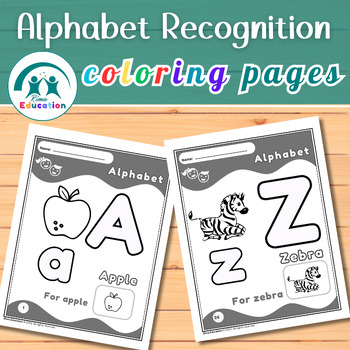 Alphabet Worksheets, Letter Recognition, Activities for Preschool, Pre-K, K