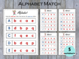 Alphabet Worksheets, Letter Recognition, Alphabet Match, M