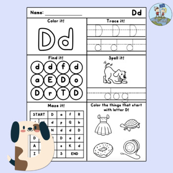 Alphabet Worksheets - Letter Recognition Tracing Handwriting Beginning ...