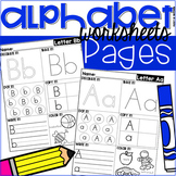 Alphabet Worksheets Letter Recognition & Tracing Practice Pages