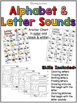 Alphabet Worksheets for Special Education by Shine Design | TpT