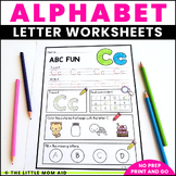 Alphabet Practice Pages | Letter Work | PreK Kindergarten