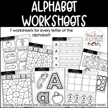 Alphabet Worksheets | Preschool Worksheets by Teaching My Littles