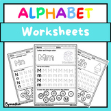 Alphabet Worksheets, Uppercase Lowercase Letter Recognitio
