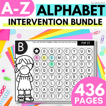 Preview of Letter Sound Activities Alphabet Intervention Worksheets Kindergarten Preschool