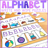 Alphabet Write and Wipe Puzzles
